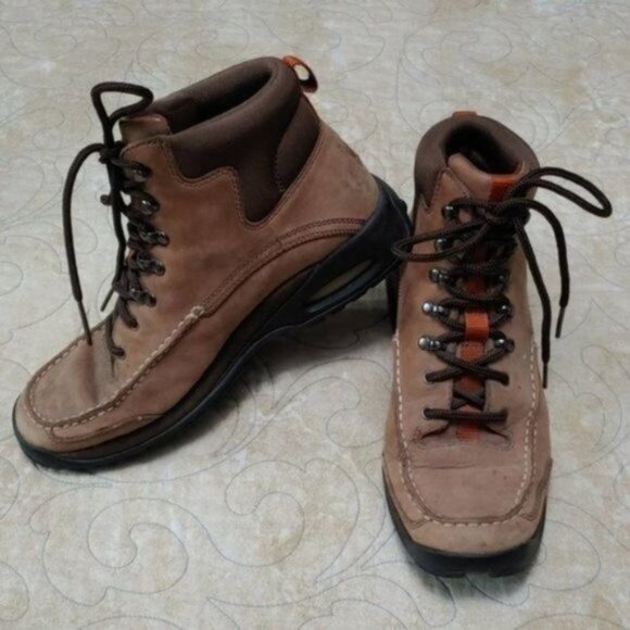 Cole Haan Nike Air Tan Lace Up Hiking Combat Boots 8B - Picture 2 of 12